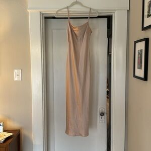Express cowl neck slip dress size XS. Champagne color